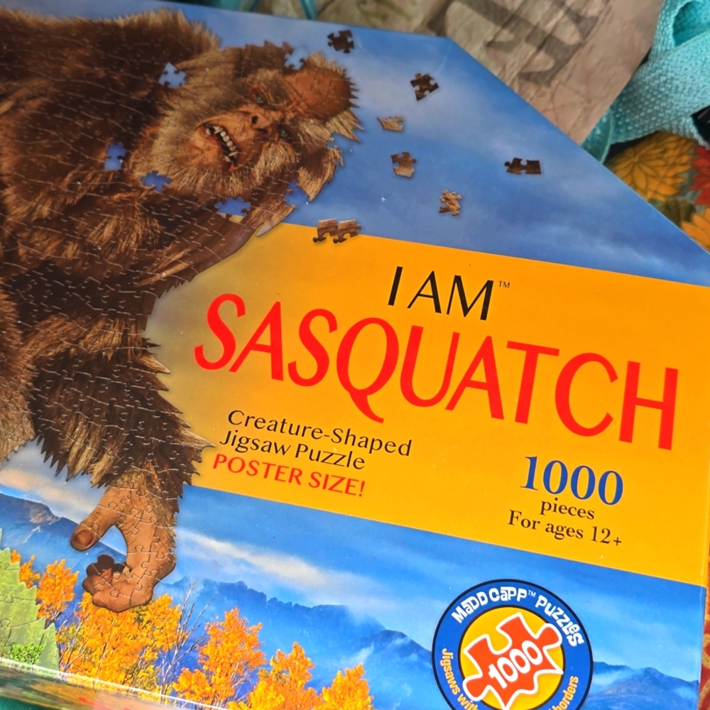 I am Sasquatch Shaped Madd Capp Jigsaw Puzzle 1000pc Poster Size